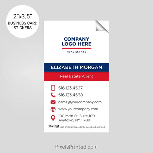 ERA real estate business card stickers PixelsPrinted