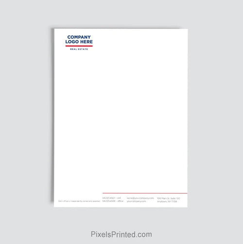 Personalized ERA Real Estate letterhead for brokerage offices