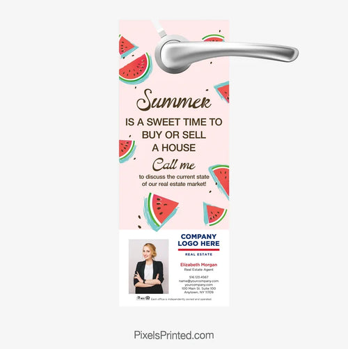 Hot summer real estate market ERA Real Estate door hanger