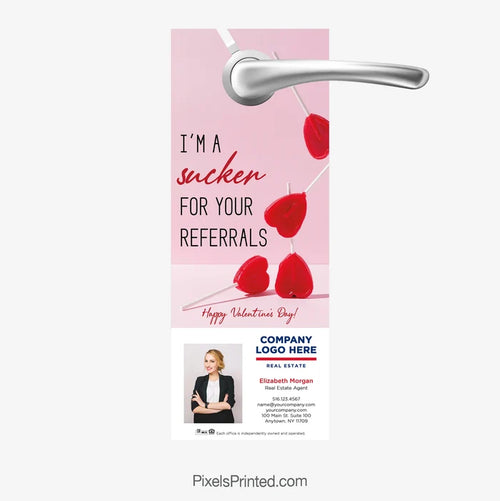 ERA Real Estate Valentine's Day Door Hanger for referrals