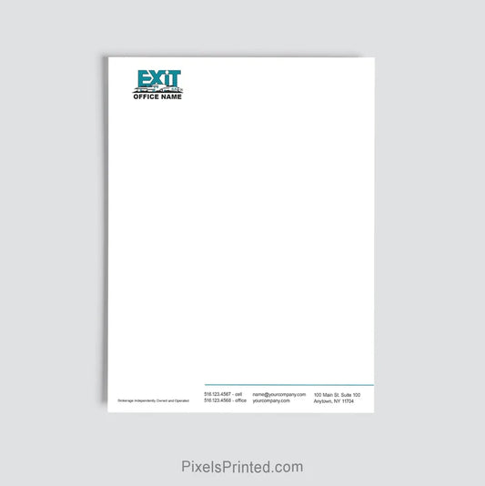 EXIT Realty brokerage letterhead personalized with office information