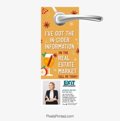 EXIT realty got the insider information on the real estate market door hangers