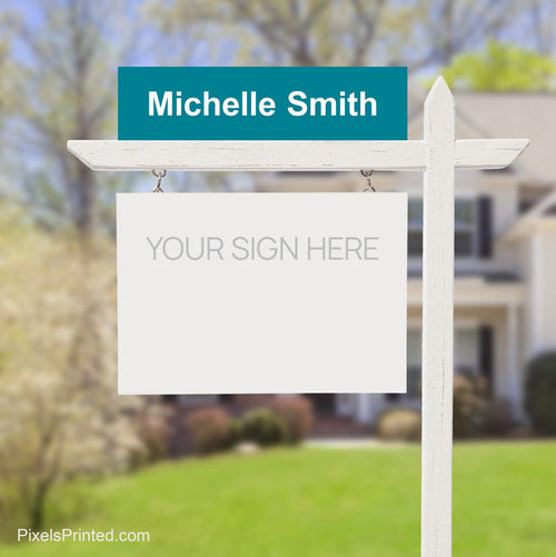 EXIT realty name sign riders PixelsPrinted