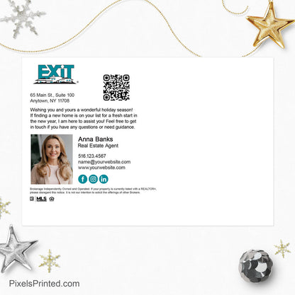 EXIT realty New Year postcards PixelsPrinted