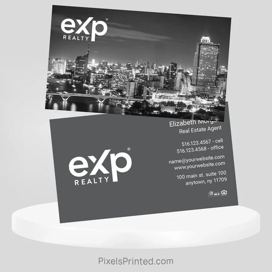 modern city exp realty real estate business cards