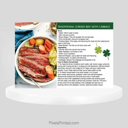 EXP realty St Patrick’s Day recipe postcards PixelsPrinted