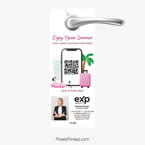 EXP Realty summer hello neighbor door hanger PixelsPrinted