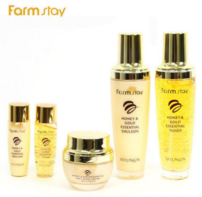 Farmstay Honey & Gold 3-Piece Set <br/>PLAN36.5 Aloe Gel Tube (Worth $10) Gift