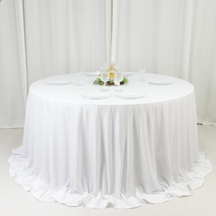 tablecloths, round tablecloth,scuba tablecloth, fire retardant tablecloth, 132inch tablecloth#color_white