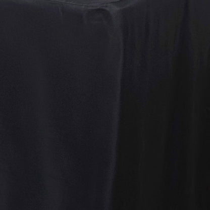 rectangular fitted tablecloths, polyester tablecloths, Fitted Tablecloths, fitted table covers, dining room tablecloth#color_black
