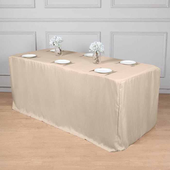rectangular fitted tablecloths, polyester tablecloths, Fitted Tablecloths, fitted table covers, dining room tablecloth#color_parent