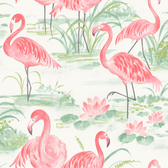 Flamingo Beach P&S Wallpaper by WallPops