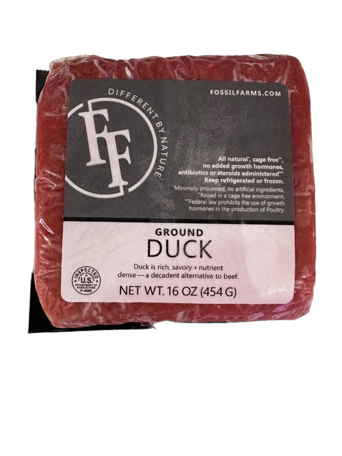 Fossil Farms Ground Duck 16 oz.