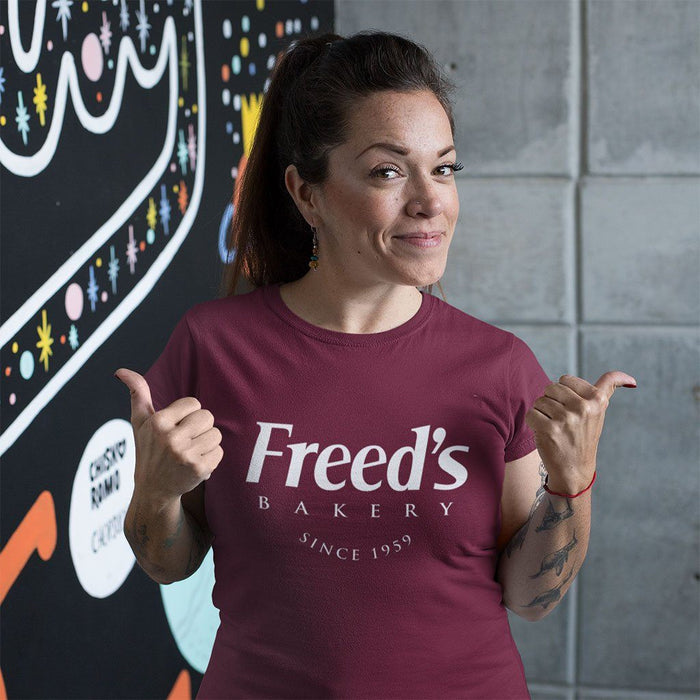 Freed's Signature Tee Shirts Freed's Bakery XS Heather Burgundy