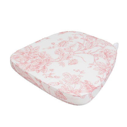 Chiavari chair pads, chair pads, Chiavari chair cushions, chair cushions, wedding chair pads, event chair pads, chair seat cushions#color_pink-french-toile