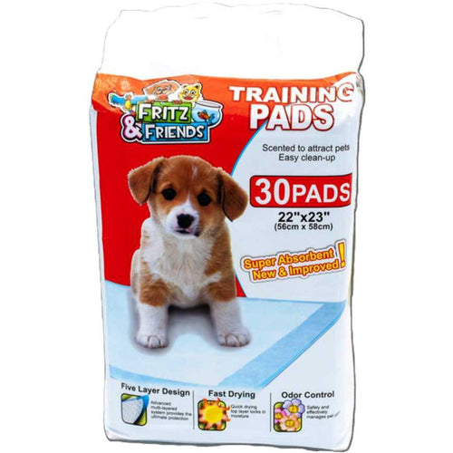 Fritz & Friends 22" x 23" Puppy Pads 30 ct.