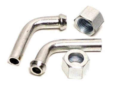 Fuel Spigot 90 degree elbow spigots nuts Triumph Norton BSA petcock 1/4" BSP UK