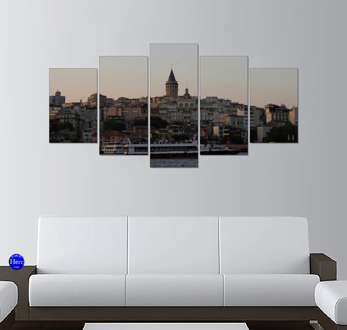 Galata Tower Over the Istanbul Skyline at Twilight