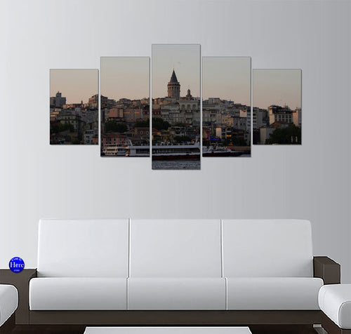 Galata Tower Over the Istanbul Skyline at Twilight