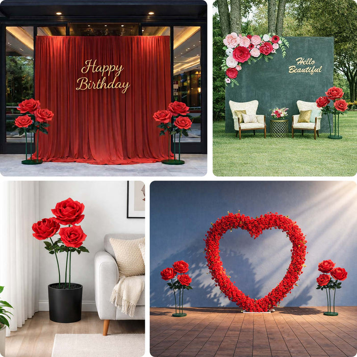 artificial rose, giant artificial rose, artificial flower, oversize rose flower, rose flower display, silk rose flower#color_parent
