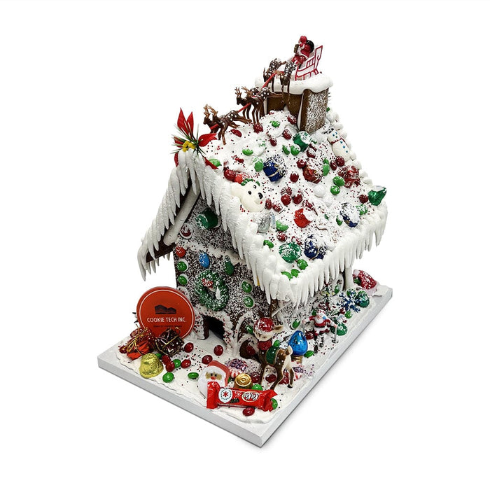 Custom Logo Gingerbread House Seasonal Item Freed's Bakery Large Gingerbread House