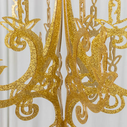 acrylic chandelier decor, hanging chandelier decor, ceiling hanging decor, decorative chandelier hanging, event chandelier decor, acrylic hanging chandelier#color_gold