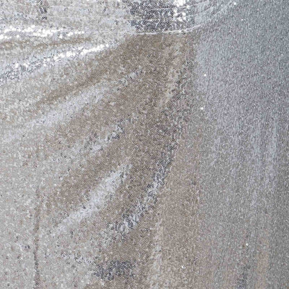 table skirt, table skirt velcro, table skirt design, table skirt linen, sequin table skirt#color_silver