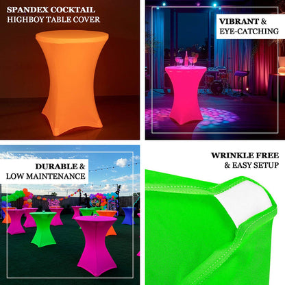 glow neon table cover, neon cocktail tablecloth, table cover, spandex table cover, cocktail tablecloth, spandex table cover#color_parent