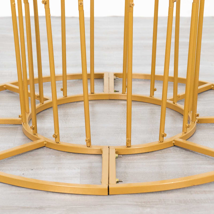 metal flower stands, floral stands, flower pedestal, flower display stand, pedestal vase#color_gold