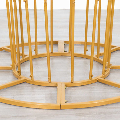 metal flower stands, floral stands, flower pedestal, flower display stand, pedestal vase#color_gold