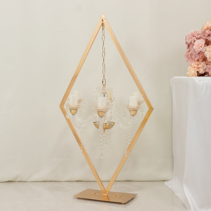 metal candle holders, candle holder, candlestick holder, gold candle holder, gold candelabra, 6 arm candelabra#color_parent