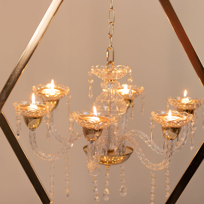 metal candle holders, candle holder, candlestick holder, gold candle holder, gold candelabra, 6 arm candelabra#color_parent