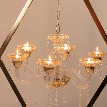 metal candle holders, candle holder, candlestick holder, gold candle holder, gold candelabra, 6 arm candelabra#color_parent