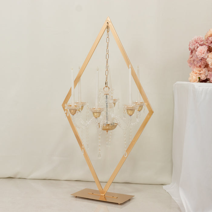 metal candle holders, candle holder, candlestick holder, gold candle holder, gold candelabra, 6 arm candelabra#color_parent