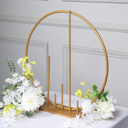 hoop centerpieces, floral hoop centerpiece, metal flower stand, flower stand indoor, outdoor flower stand#color_parent