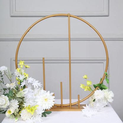 hoop centerpieces, floral hoop centerpiece, metal flower stand, flower stand indoor, outdoor flower stand#color_parent