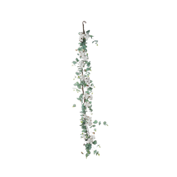 Faux Eucalyptus Garland, Artificial Garland, Greenery Garland, Leaf Garland, Artificial Eucalyptus Garland#color_green