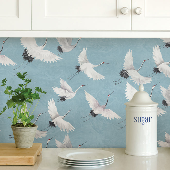 Halcyon P&S Wallpaper in a room setting