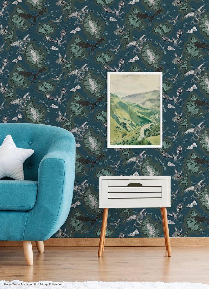 RMWS1300 Peel and Stick Wallpaper in a room setting