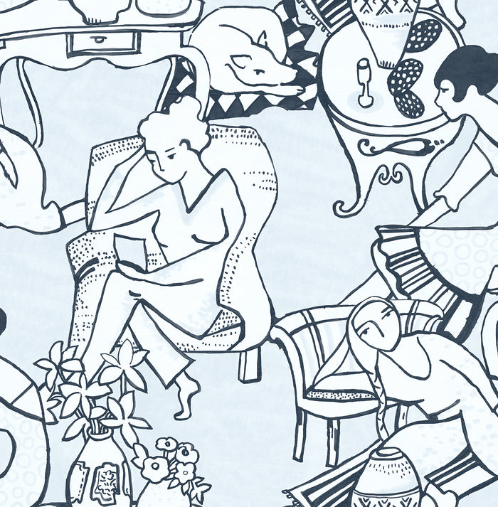 Illustrative Leisure Ladies Peel and Stick Wallpaper by WallPops