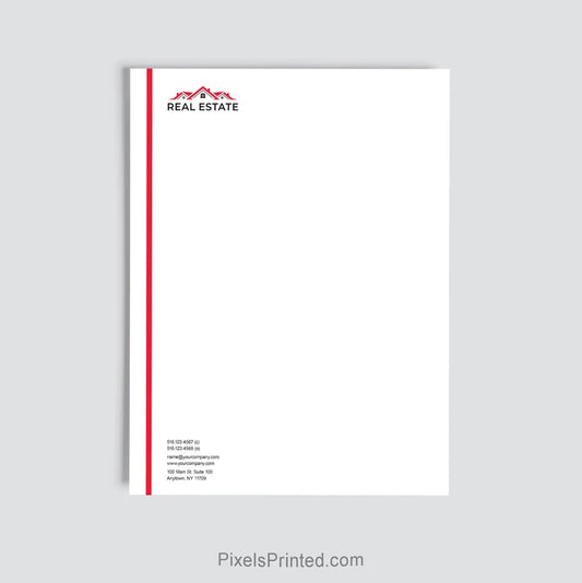 Independent real estate agent letterhead personalized for brokerage use