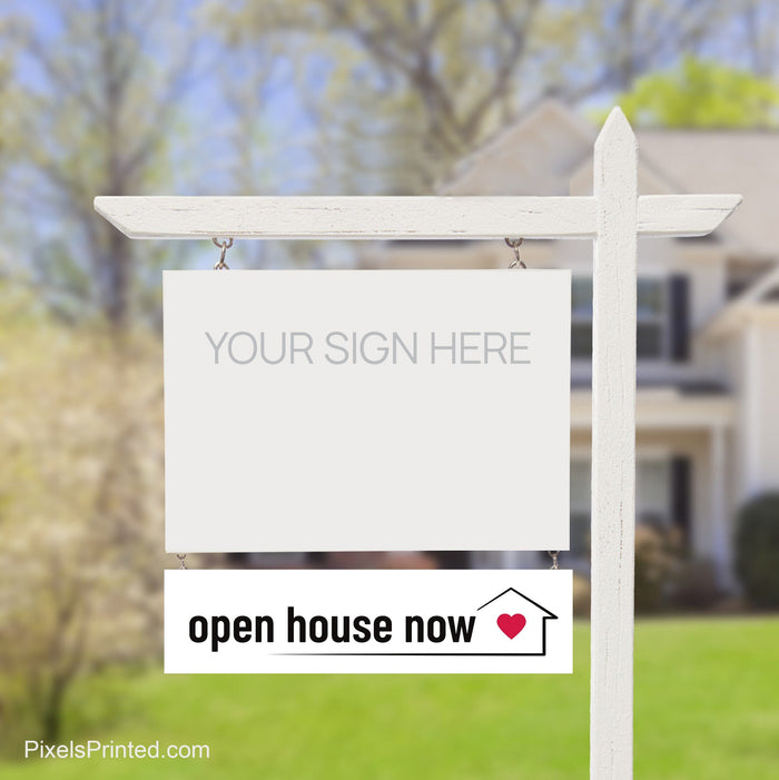 independent real estate open house sign riders PixelsPrinted