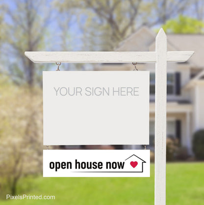 independent real estate open house sign riders PixelsPrinted