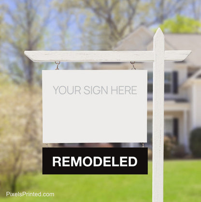 independent real estate remodeled sign riders PixelsPrinted
