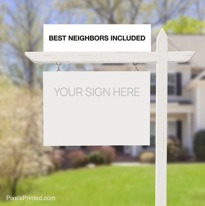 independent real estate sign riders PixelsPrinted