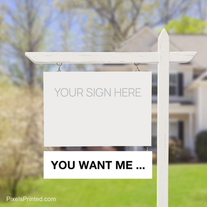 independent real estate sign riders PixelsPrinted