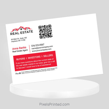 Independent real estate Thanksgiving postcard PixelsPrinted