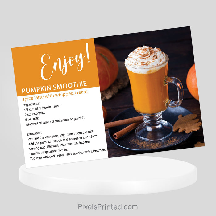 Independent real estate Thanksgiving recipe postcard PixelsPrinted