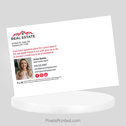 Independent real estate Thanksgiving recipe postcard PixelsPrinted