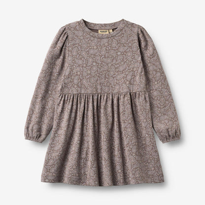 Wheat Main Jersey Dress L/S Eliane Dress 9768 purple plum paisley